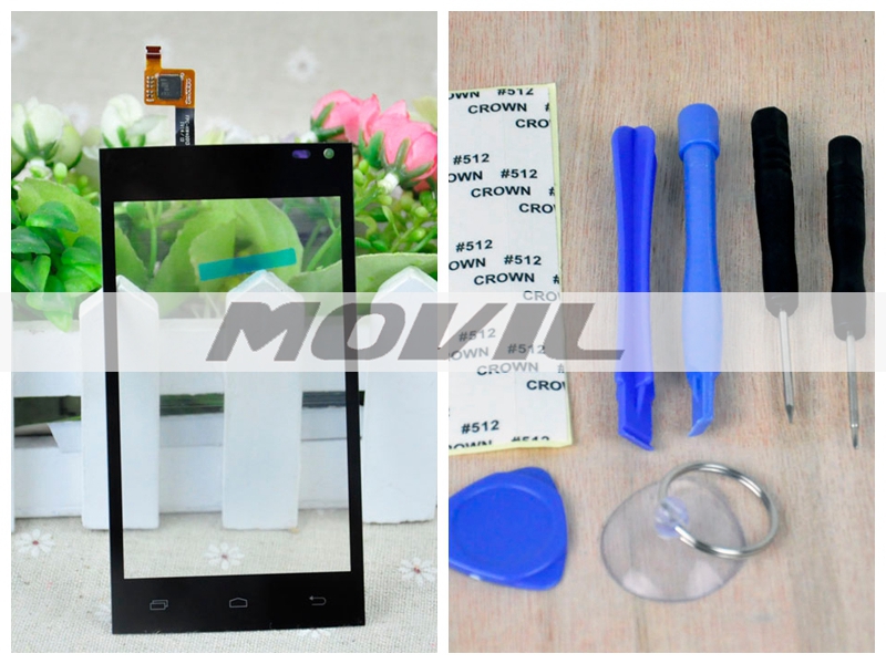 Bry New tactil Screen Digitizer para Archos 40b Titanium Front Glass Replacement tactil Panel